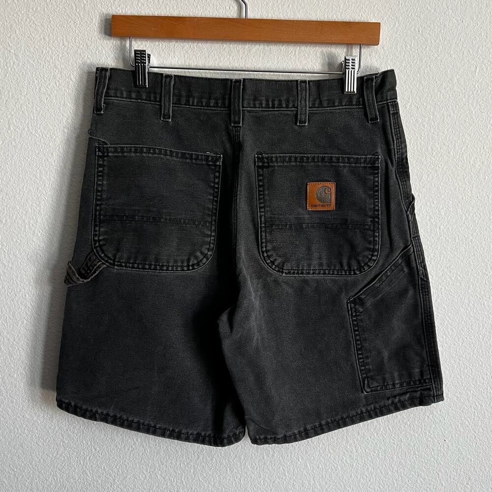 Carhartt B25 BLK black work wear carpenter shorts